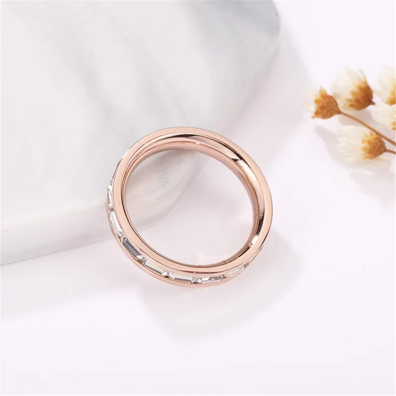 Cubic Zirconia & Rose Goldtone Baguette-Cut Bang made by Zulily