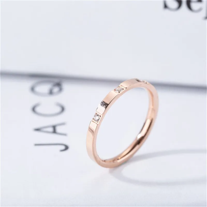 Cubic Zirconia & Rose Goldtone Band made by Zulily