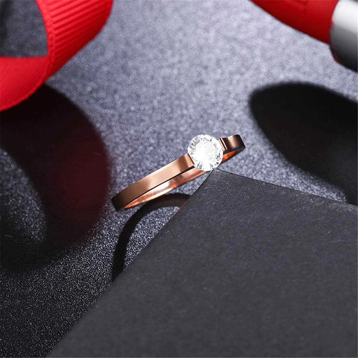 Cubic Zirconia & Rose Goldtone Round-Cut Ring sold by Zulily product image thumbnail 5