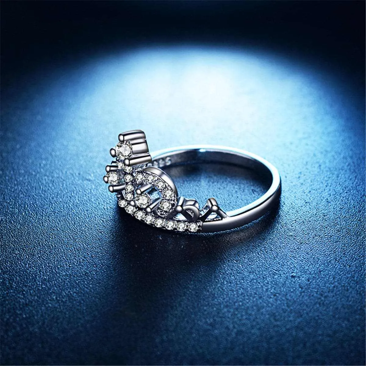 Cubic Zirconia & Silvertone Crown Ring sold by Zulily product image thumbnail 5