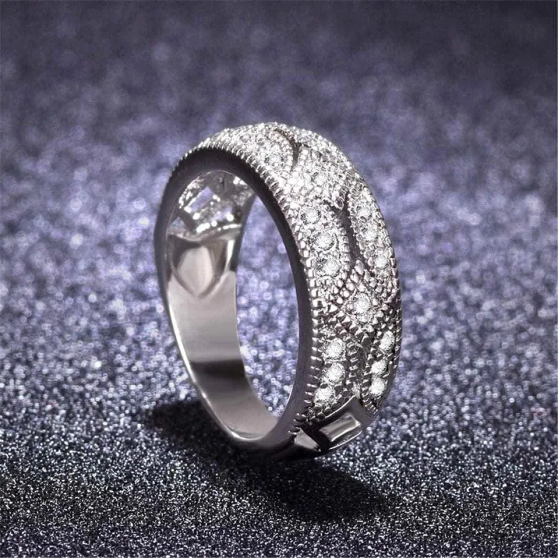 Cubic Zirconia & Silvertone Ring made by Zulily