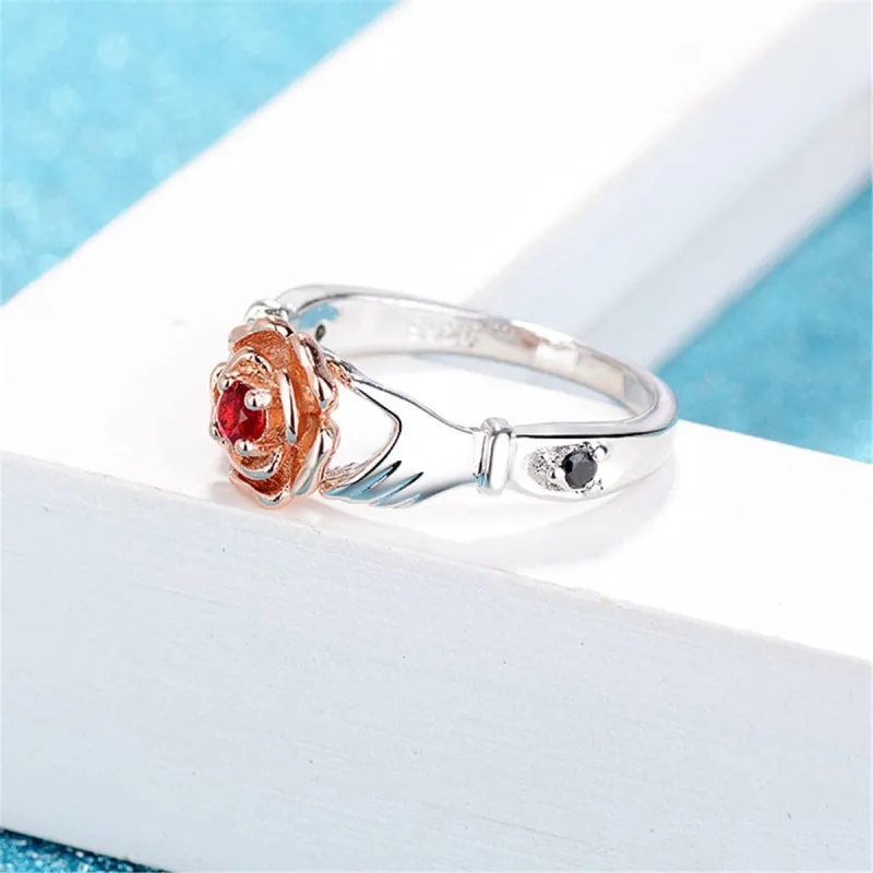 Cubic Zirconia & Two-Tone Claddagh Ring made by Zulily