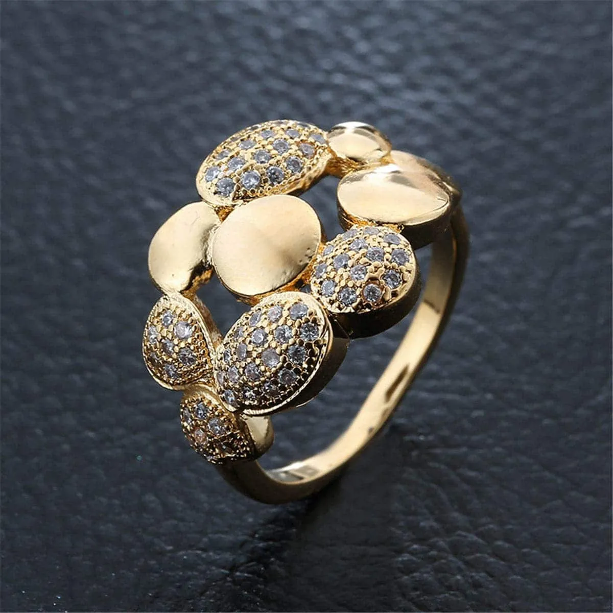Cubic Zirconia Botany Circle Cluster Ring sold by Zulily product image thumbnail 3