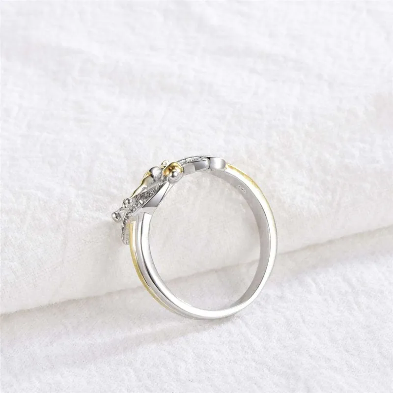 Cubic Zirconia & Two-Tone Fairy Ring made by Zulily