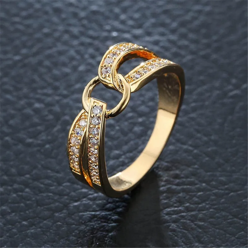 Cubic Zirconia Loop Hook Ring made by Zulily