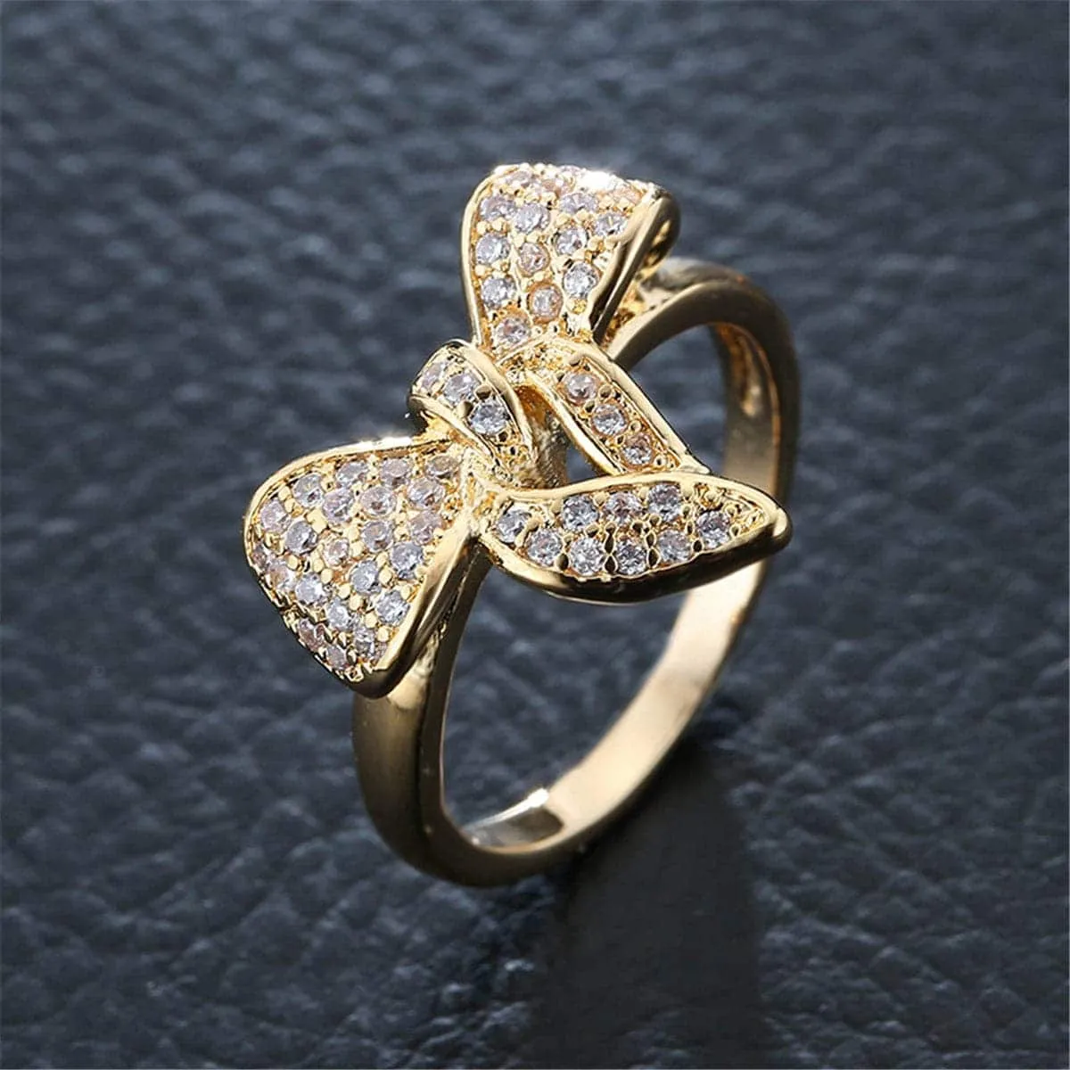 Cubic Zirconia Bow Ring sold by Zulily product image thumbnail 2