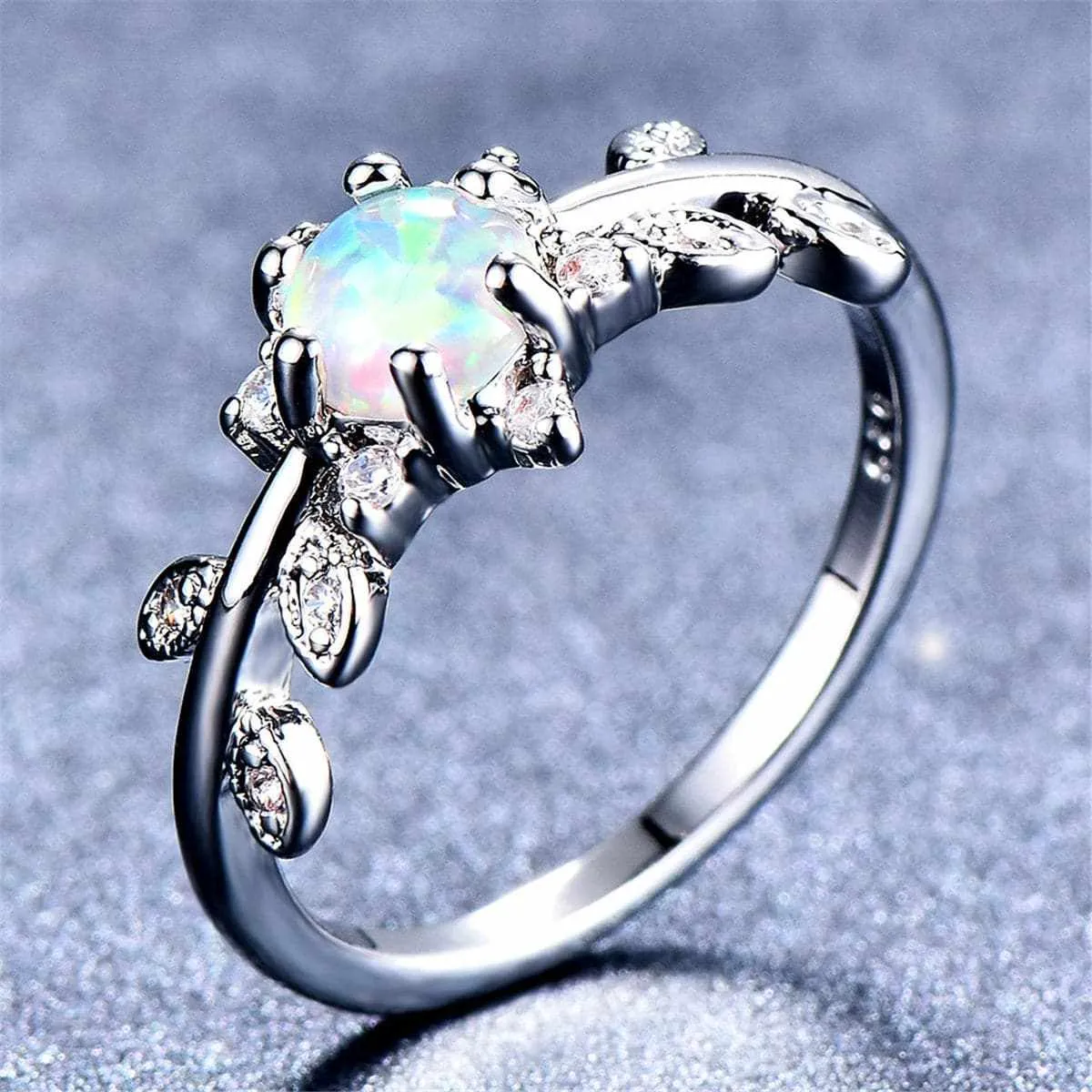Opal & Cubic Zirconia Botany Ring sold by Zulily product image thumbnail 2