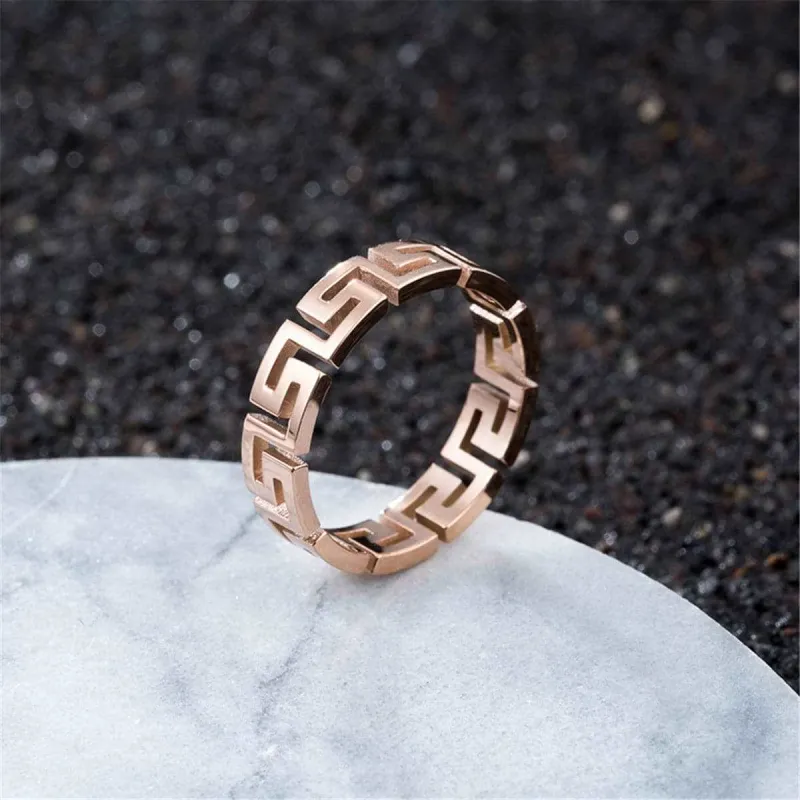 Rose Goldtone Great Wall Band made by Zulily