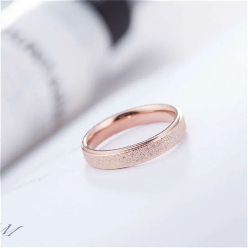 Rose Goldtone Frosted Band made by Zulily
