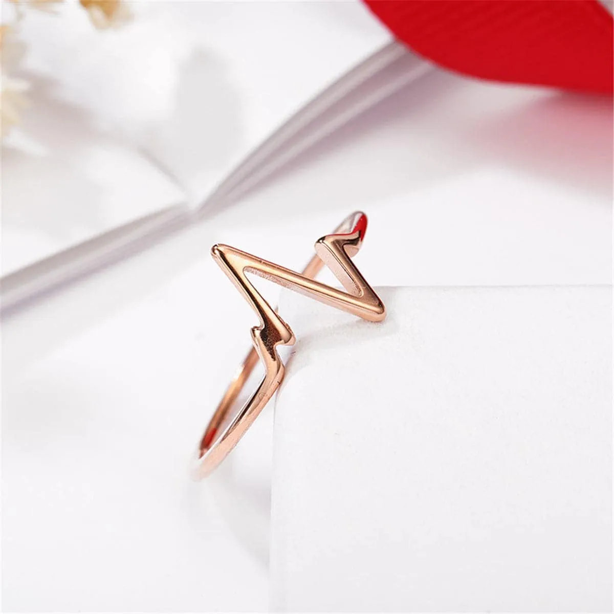 Rose Goldtone Heartbeat Band sold by Zulily product image thumbnail 5