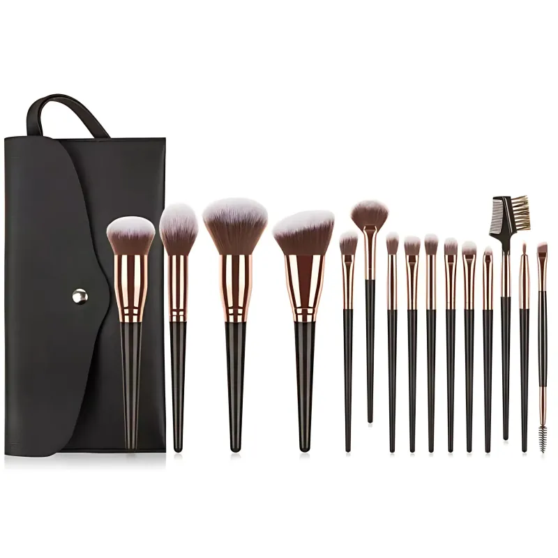 VYSN 15Pcs Makeup Brush Set – Premium Synthetic Brushes for Powder, Foundation, Contour & Blush made by Zulily