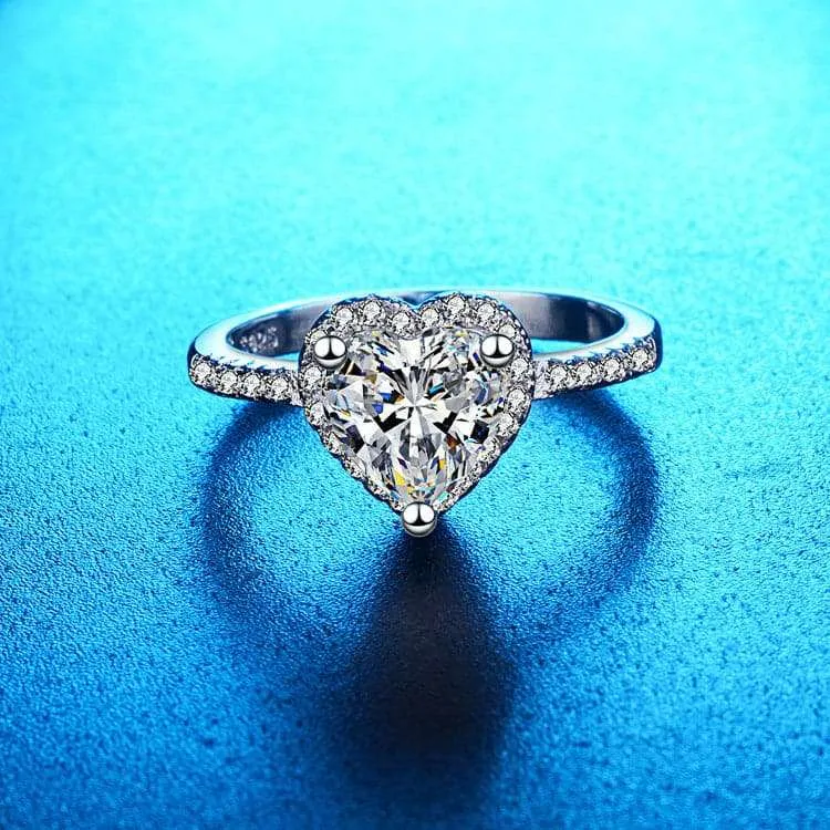 Crystal & Cubic Zirconia Heart-Cut Ring sold by Zulily