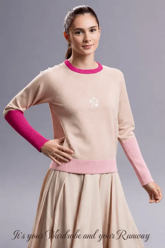 MiJN Color Block Sweater made by Zulily