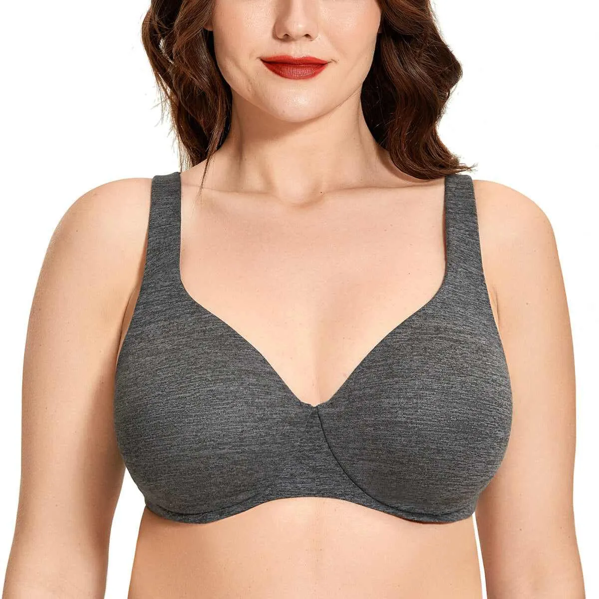 Plus Size Minimizer Underwire Bra – Full Coverage Seamless sold by Zulily product image thumbnail 4