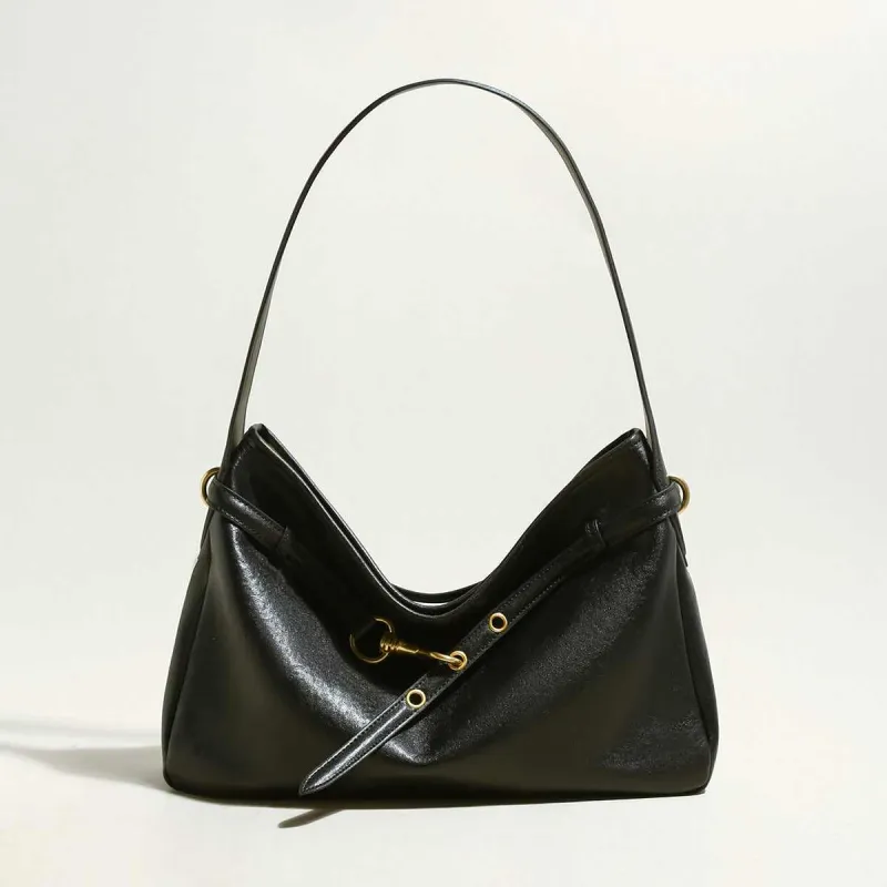 Medium Slouchy Leather Shoulder Bag made by Zulily