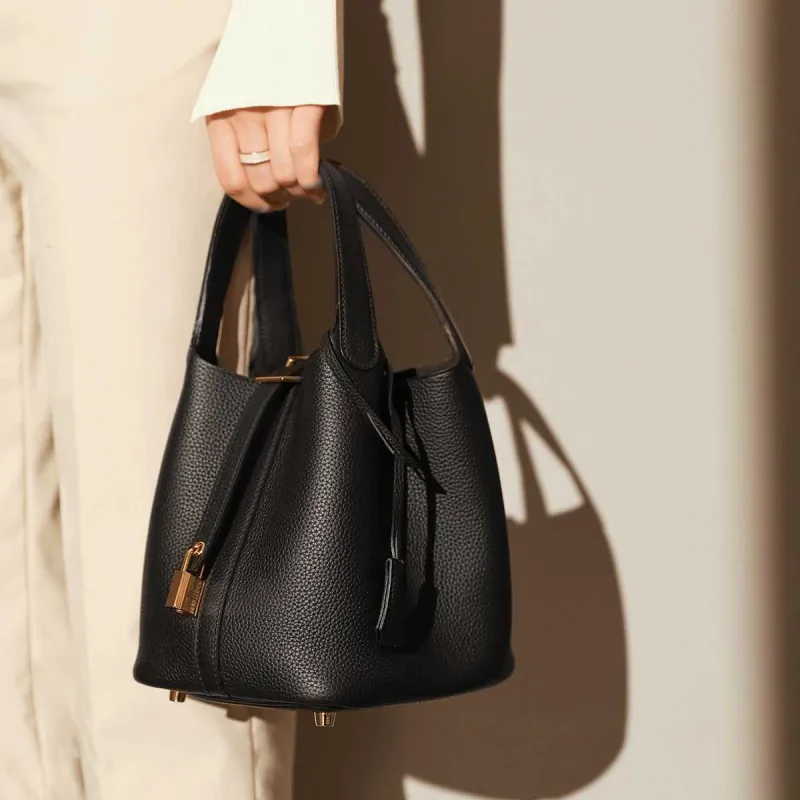 Premium Bucket Tote Bag With Lock made by Zulily