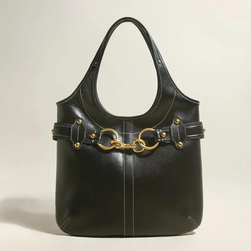 Vintage Belted Leather Bag made by Zulily