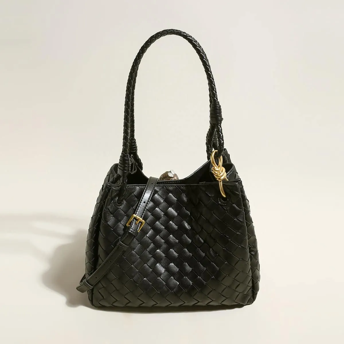Milton Woven Leather Tote Bag sold by Zulily