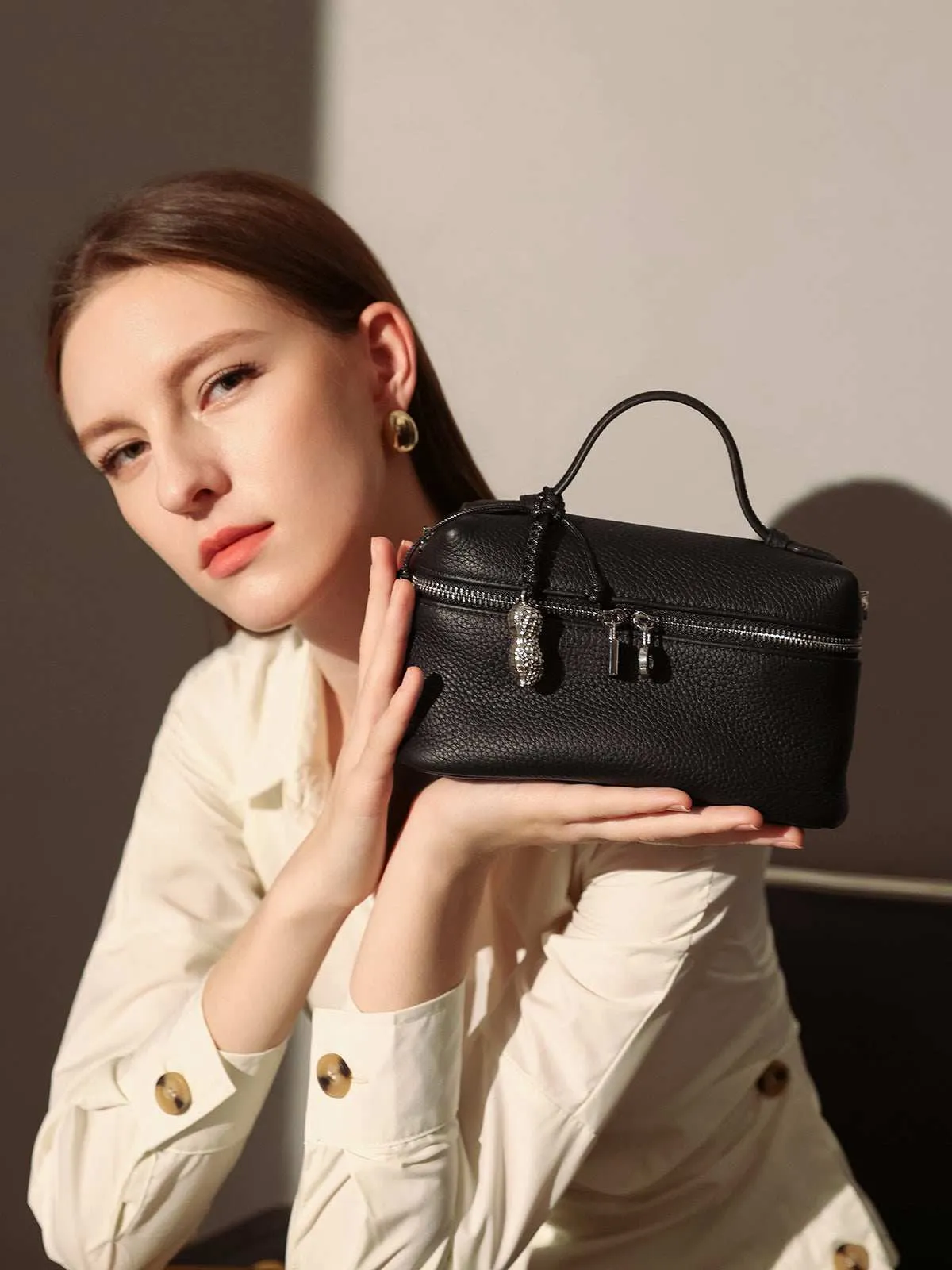 Leather Mini Cosmetic Travel Bag sold by Zulily