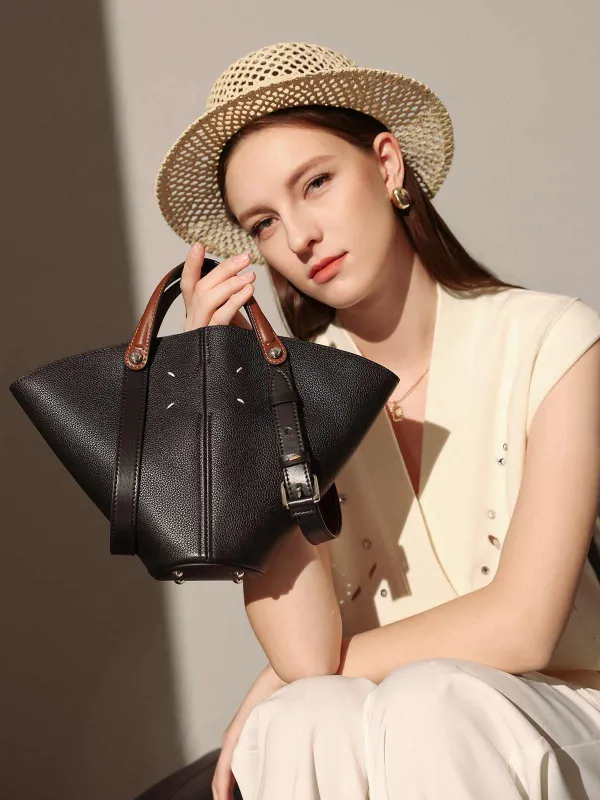 Taormina Trapezoid Top Handle Bag made by Zulily