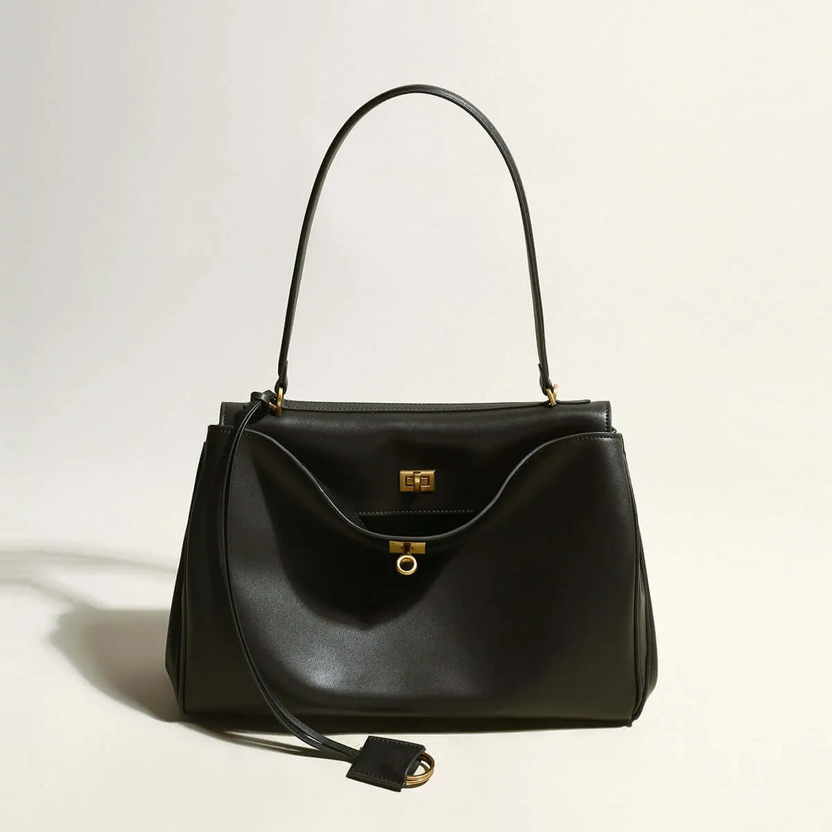 Utilitarian Black Satchel sold by Zulily product image thumbnail 2