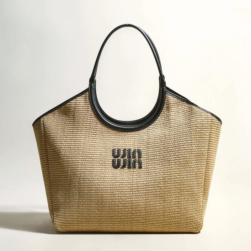 Natural Khaki Woven Tote Bag made by Zulily
