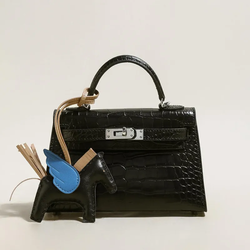 Swift Textured Leather Structured Top Handle Bag made by Zulily