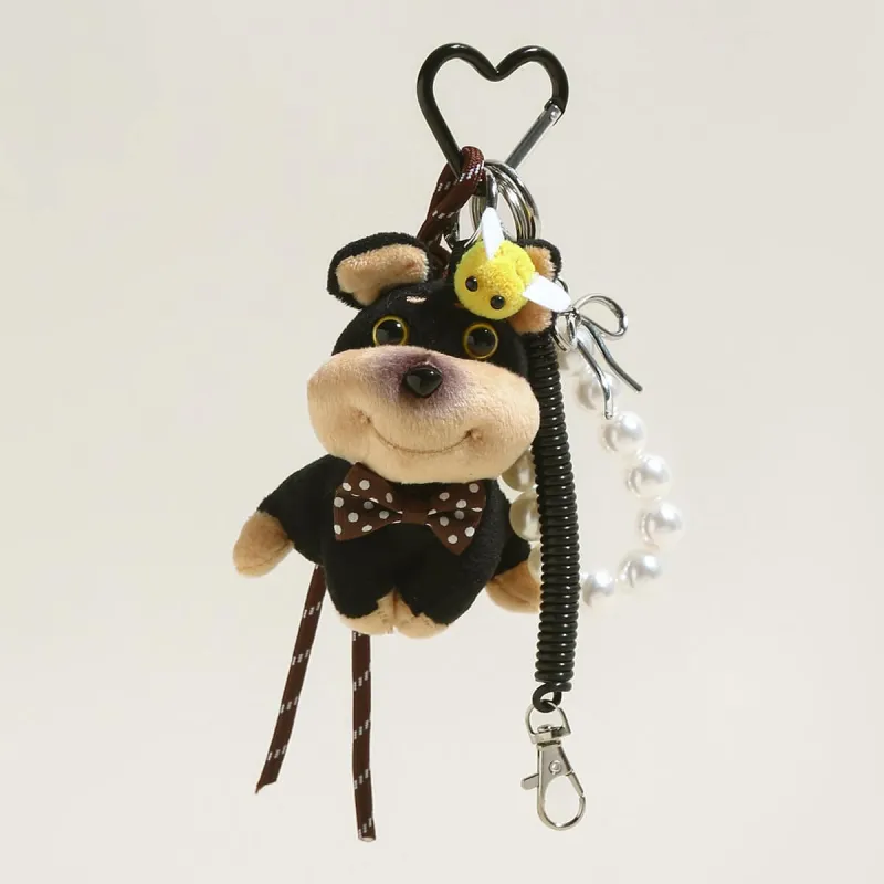 Plushy Dog Bag Charm made by Zulily