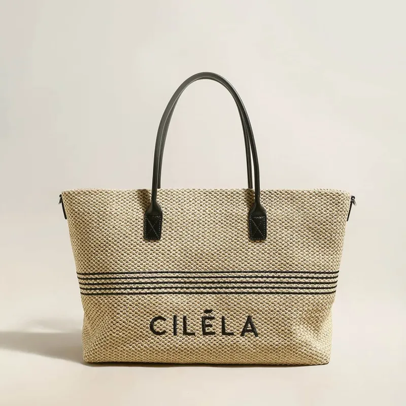 CILELA Raffia Beach Tote Bag made by Zulily