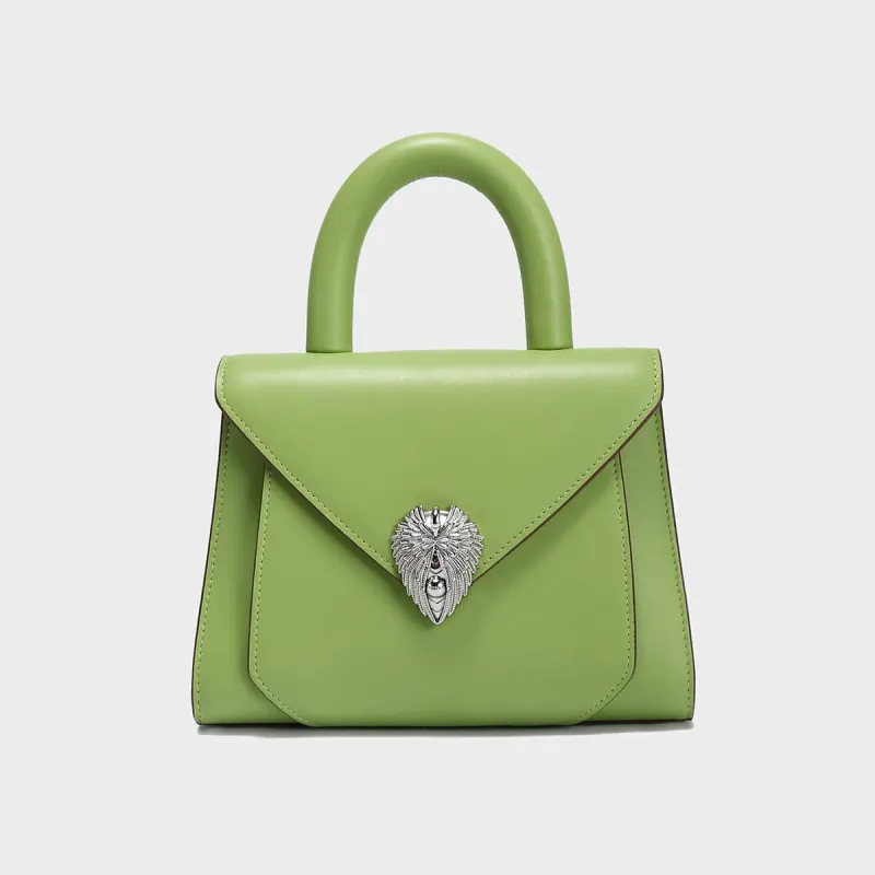 Avant Garde Silver Chain Strap Leather Satchel made by Zulily