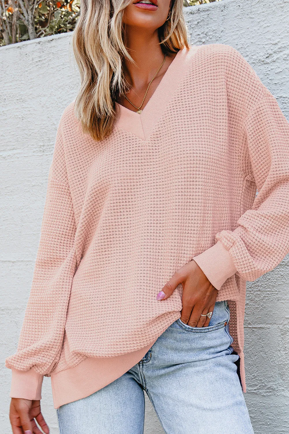 Threaded Pear Zoey Sleeve Knit top Long Sleeve Top sold by Zulily product image thumbnail 5