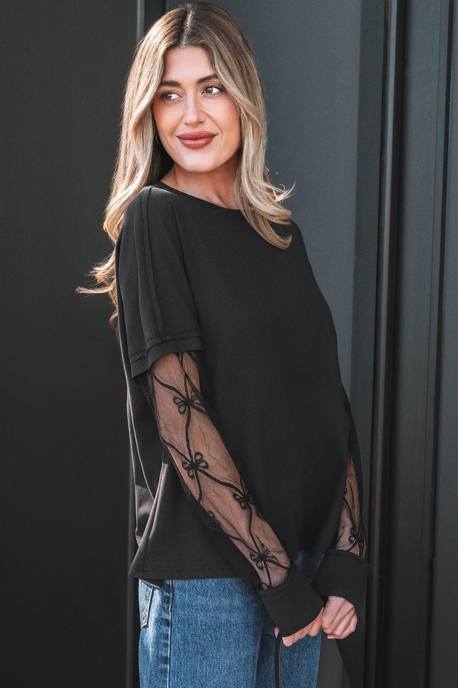 Threaded Pear Zendaya Long Sleeve Tee Long Sleeve Top sold by Zulily product image thumbnail 3