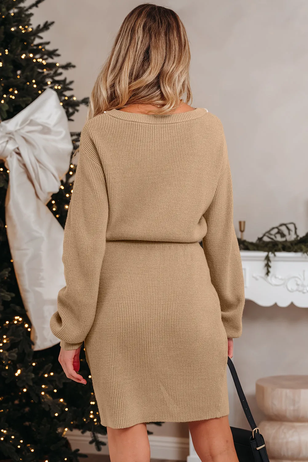 Threaded Pear Zariah Embellished Keyhole Ribbed Sweater sold by Zulily product image thumbnail 2