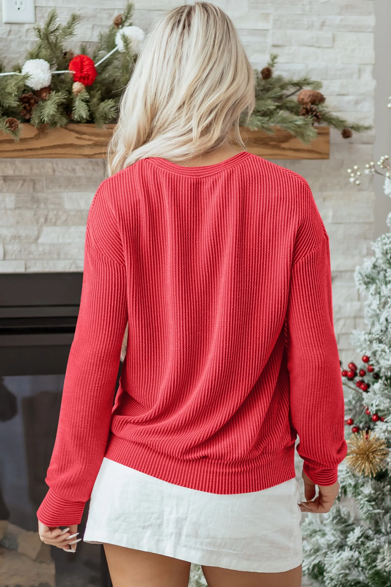 Threaded Pear Ximena Letter Graphic Loose Long Sleeve Top sold by Zulily product image thumbnail 2