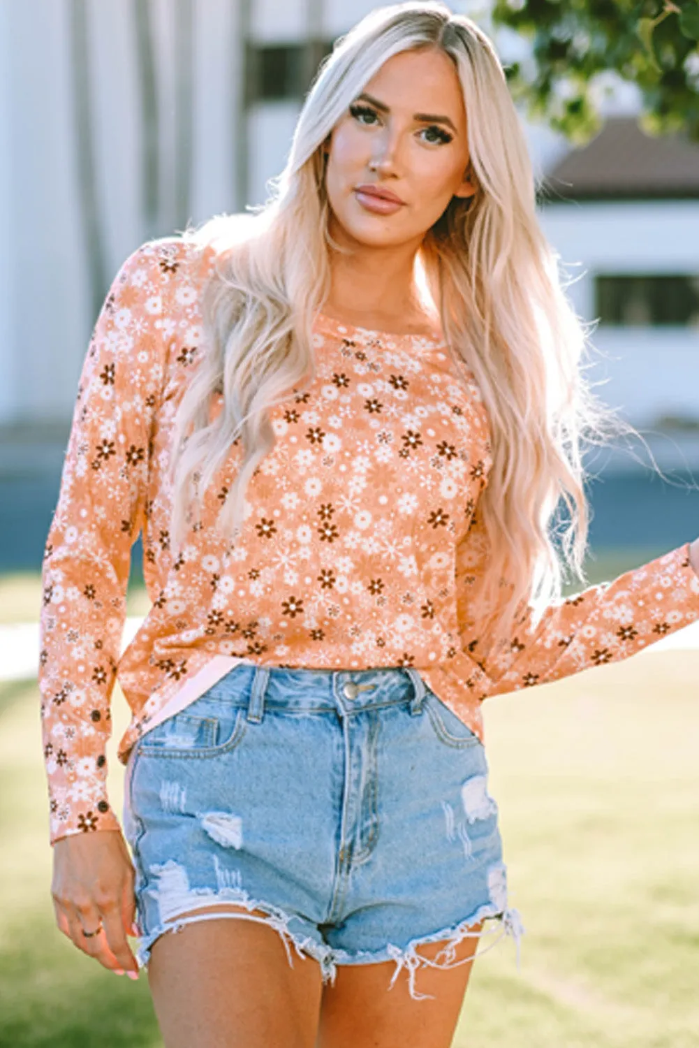 Threaded Pear Whitney Floral Knit Long Sleeve Top sold by Zulily product image thumbnail 5