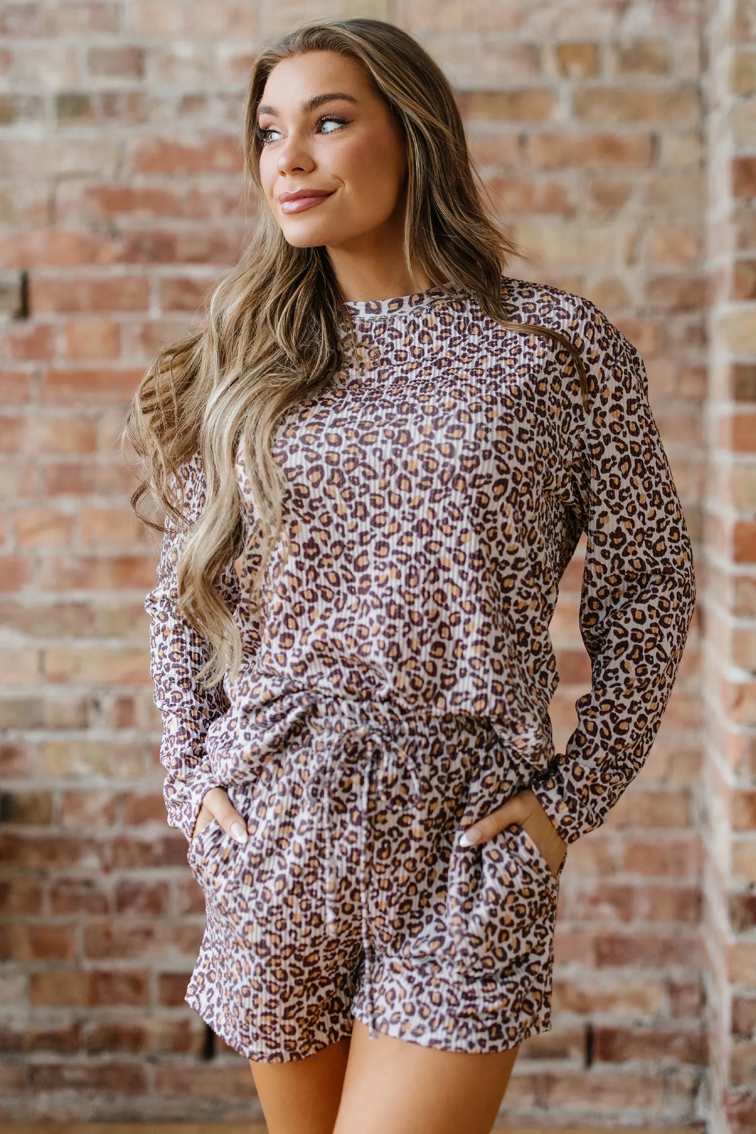 Threaded Pear Willow Ribbed Long Sleeve Lounge Set sold by Zulily