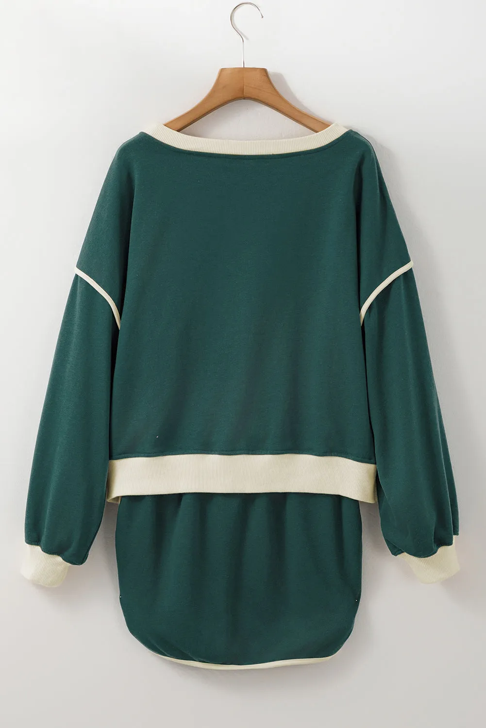 Threaded Pear Violeta Loose Pullover and Lace-up Waist Skort Set sold by Zulily product image thumbnail 4