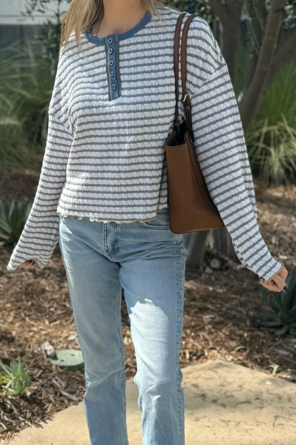 Threaded Pear Victoria Henley Top sold by Zulily product image thumbnail 4