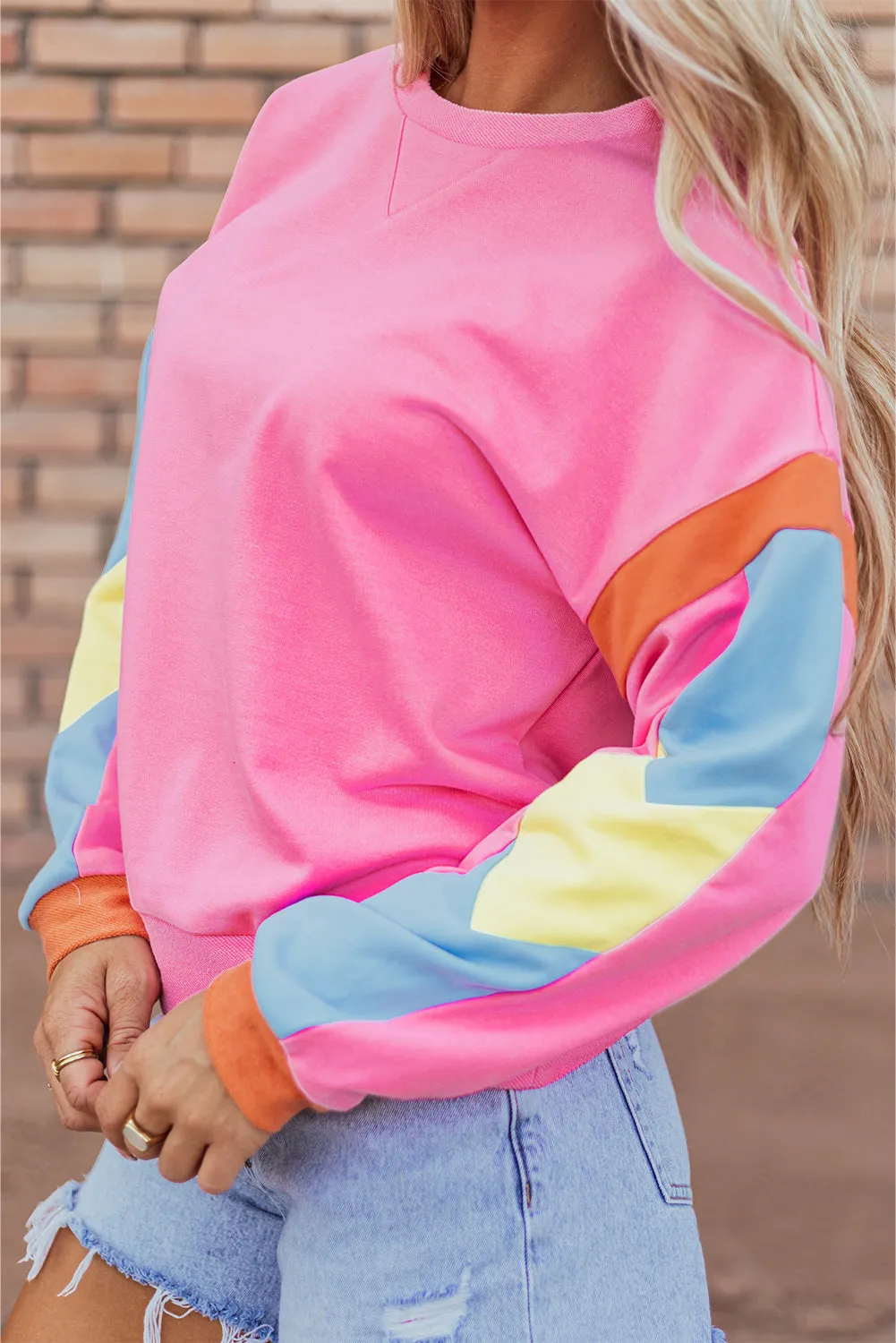 Threaded Pear Veronica Colorblock French Terry Top sold by Zulily product image thumbnail 3