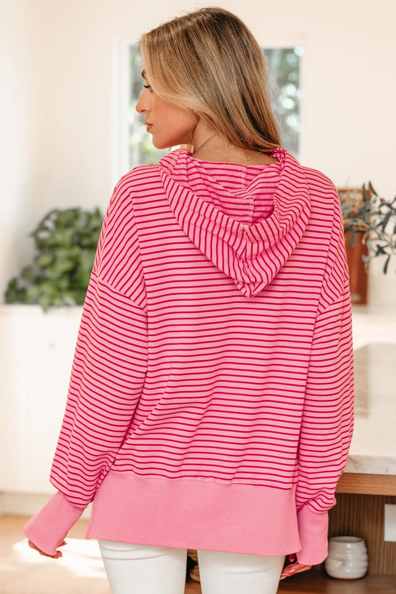 Threaded Pear Valerie Shoulder Loose Fit Hoodie sold by Zulily product image thumbnail 2