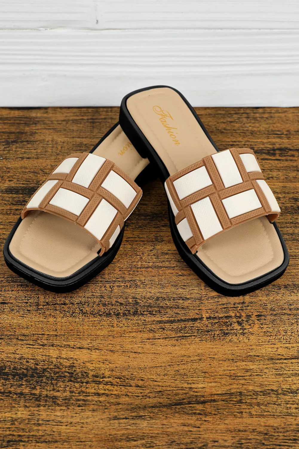 Threaded Pear Two Tone Square Toe Slippers sold by Zulily product image thumbnail 2