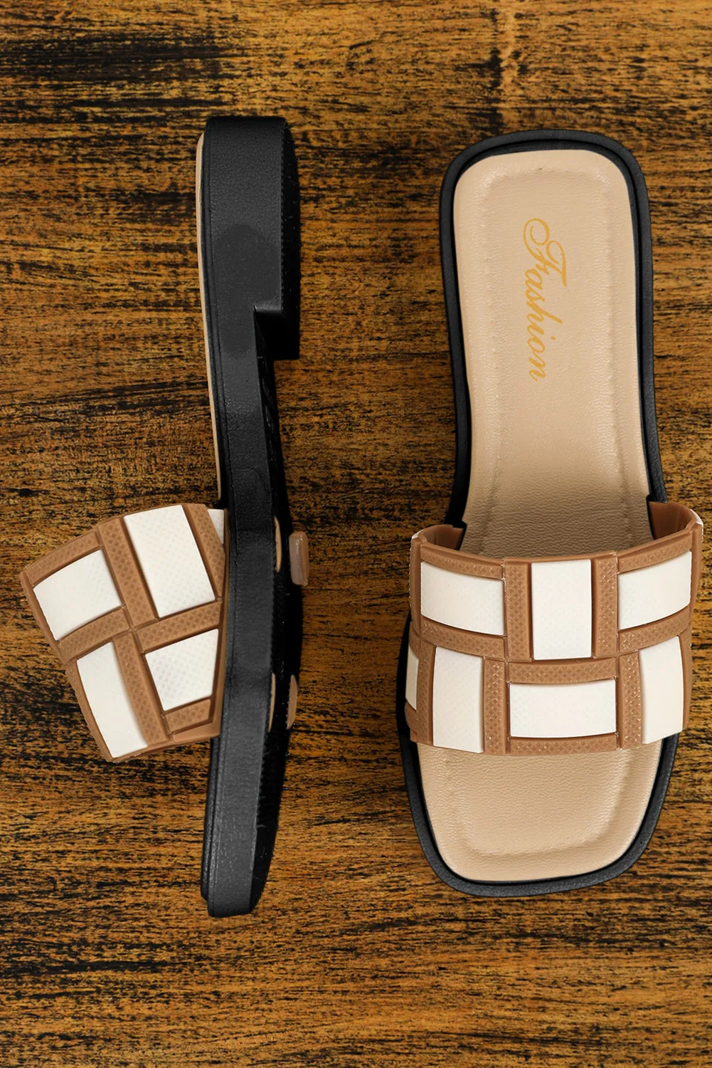 Threaded Pear Two Tone Square Toe Slippers sold by Zulily product image thumbnail 3