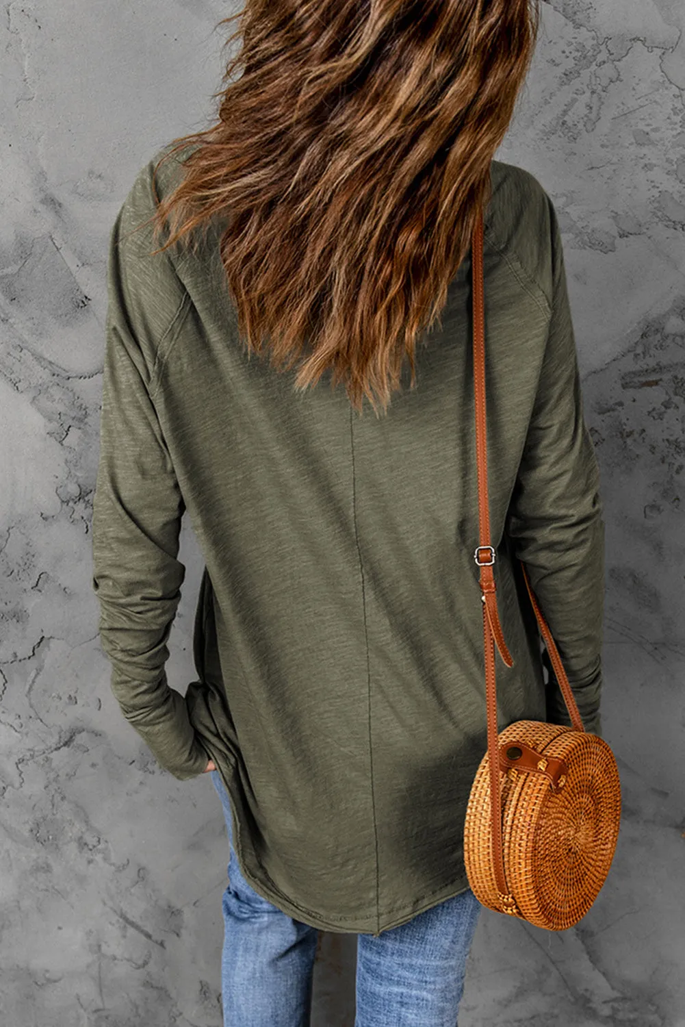 Threaded Pear Thea Merry Christmas Trees Thumbhole Sleeve Graphic Tee sold by Zulily product image thumbnail 2