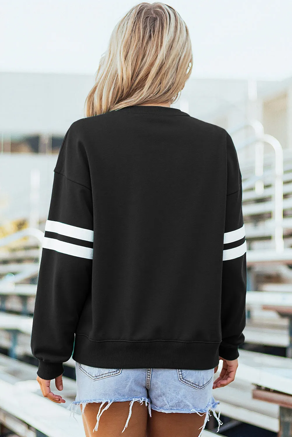 Threaded Pear Taylor Striped Oversized Sweatshirt sold by Zulily product image thumbnail 2