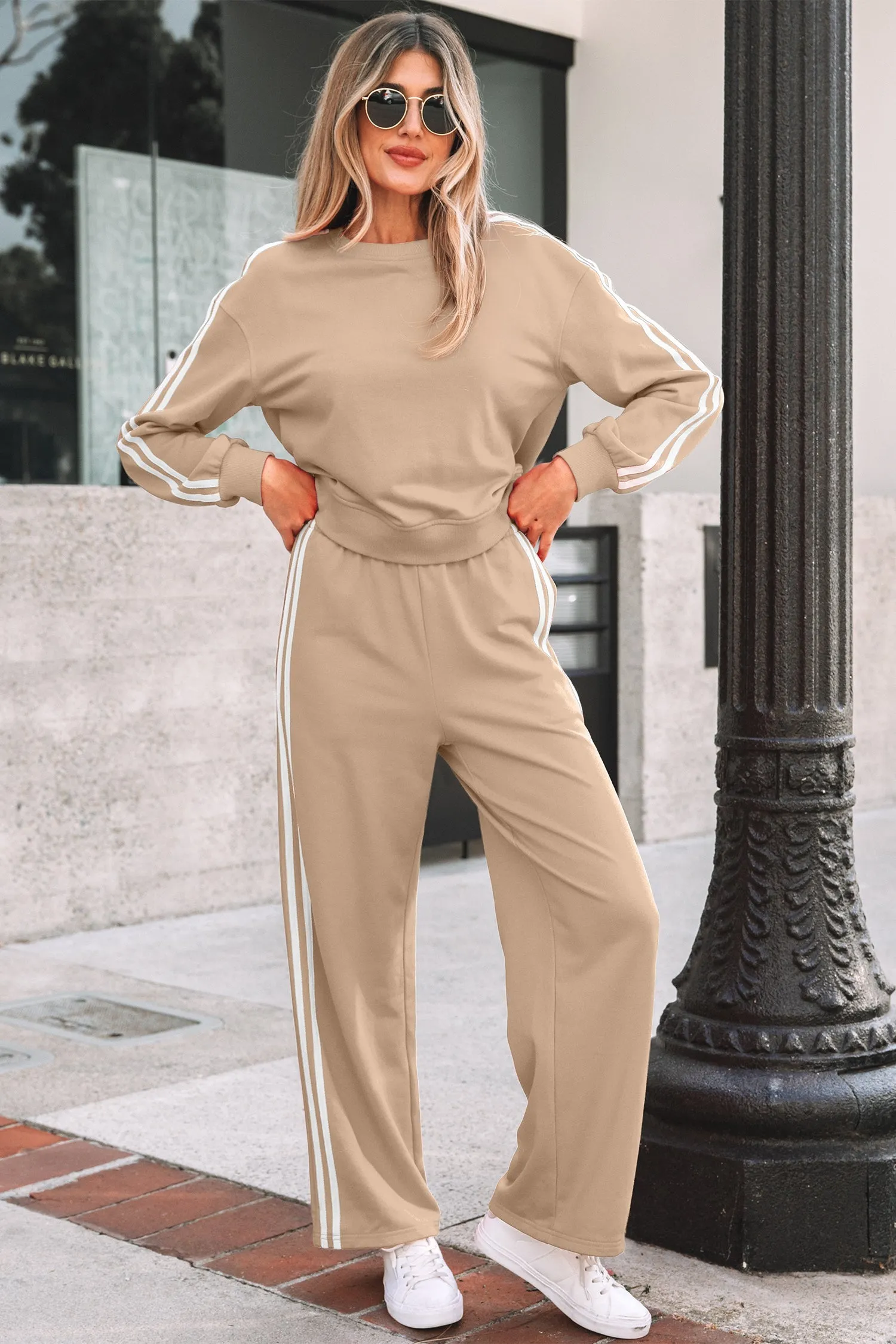 Threaded Pear Taylor Striped Detail Crewneck Pullover sold by Zulily product image thumbnail 4