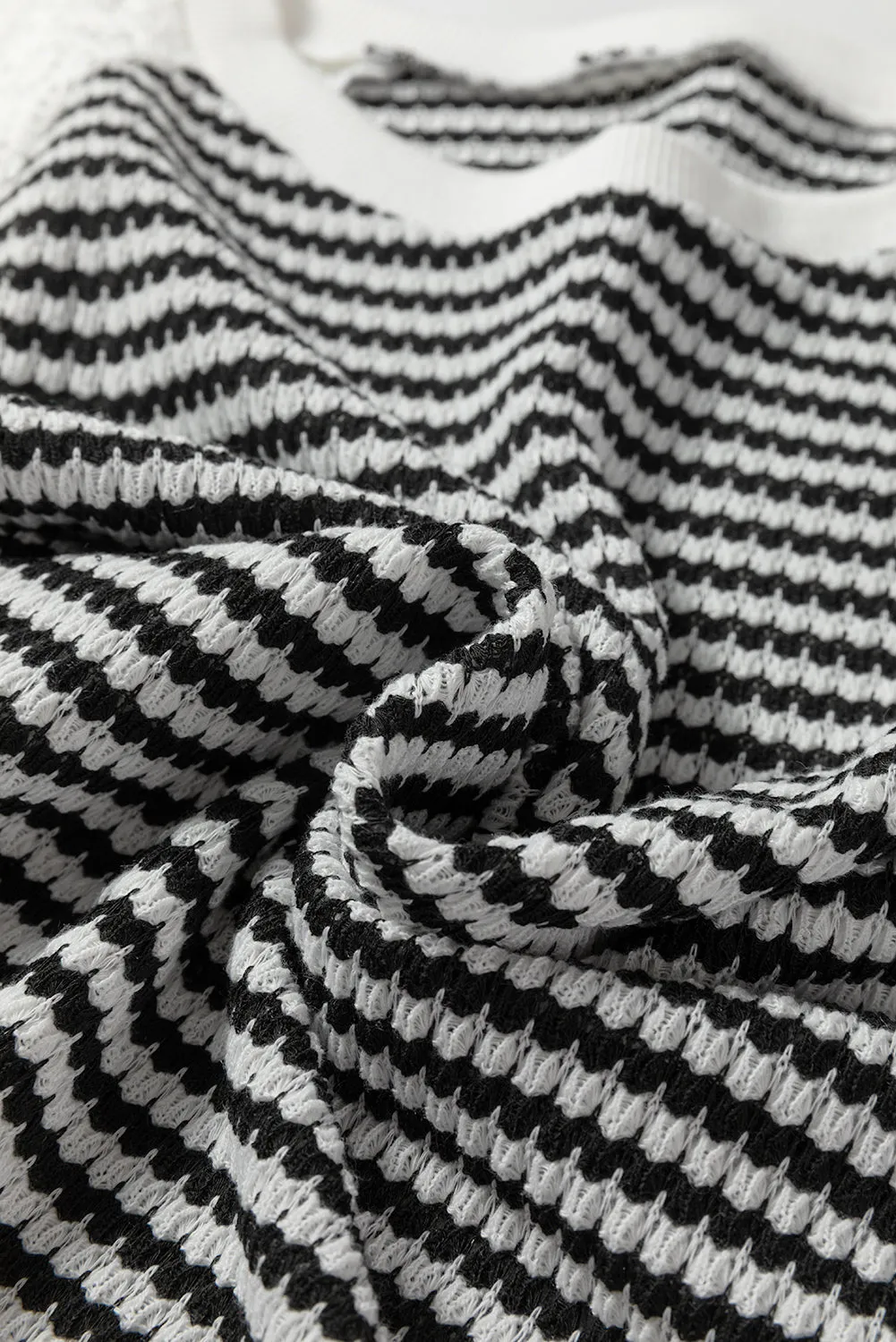 Threaded Pear Taylor Hollowed Lace Patchwork Long Sleeve Top sold by Zulily product image thumbnail 5