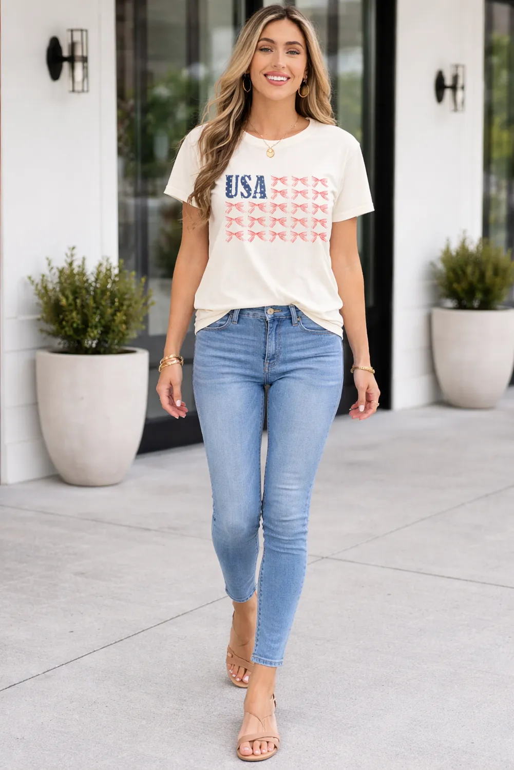 Threaded Pear Sylvie Bow Flag Tee sold by Zulily product image thumbnail 5