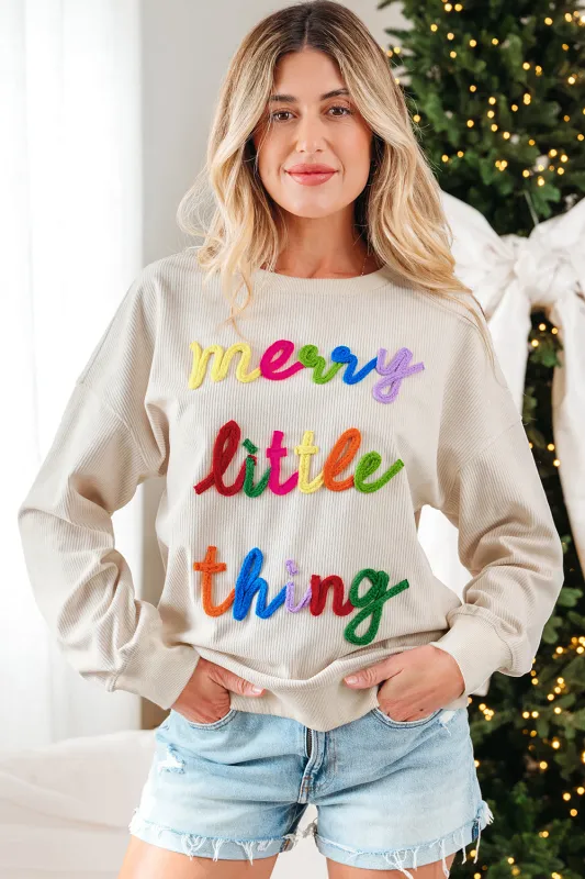 Threaded Pear Sylevi Graphic Ribbed Loose Sweatshirt made by Threaded Pear