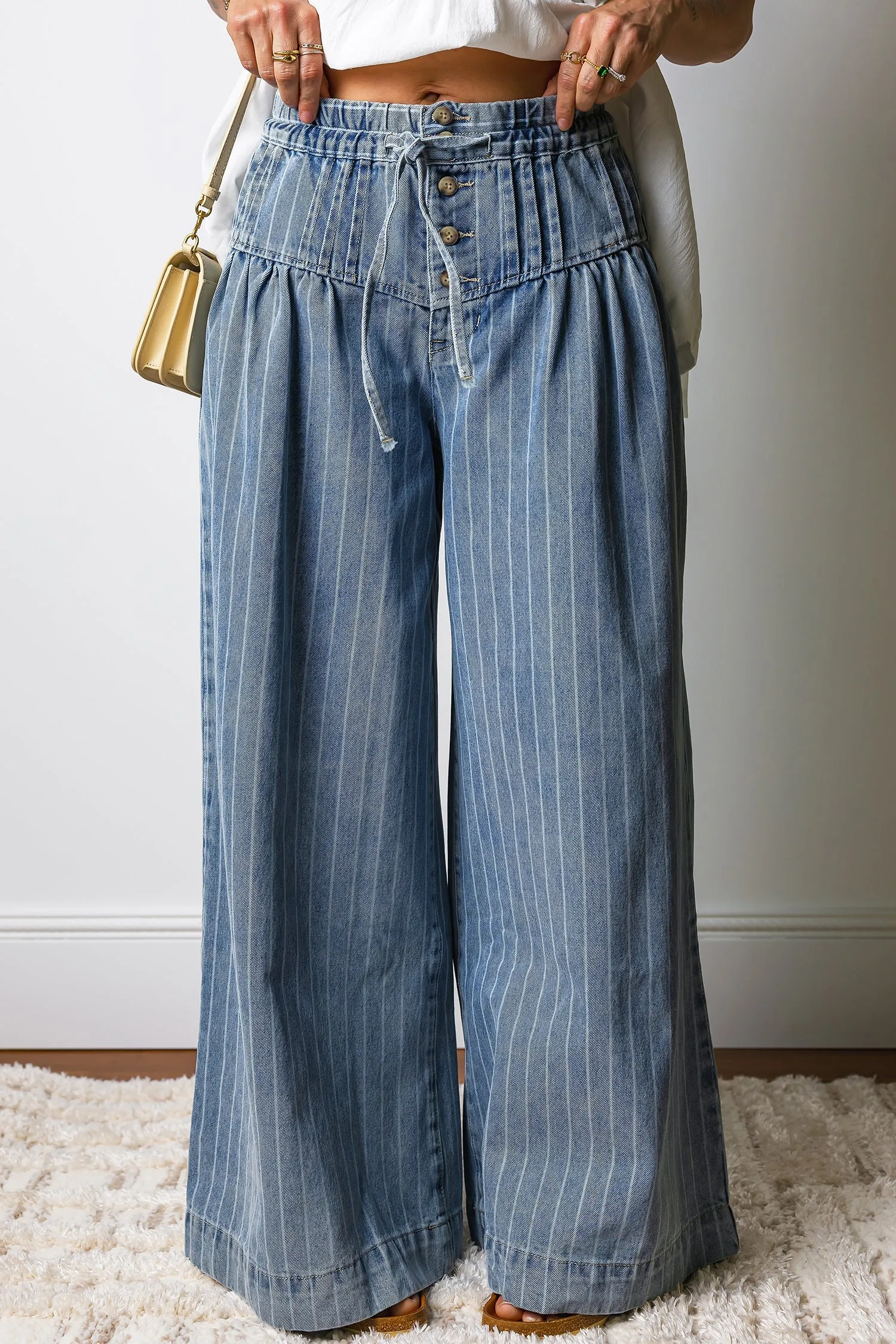Threaded Pear Sutton Casual Wide Leg Jeans sold by Zulily