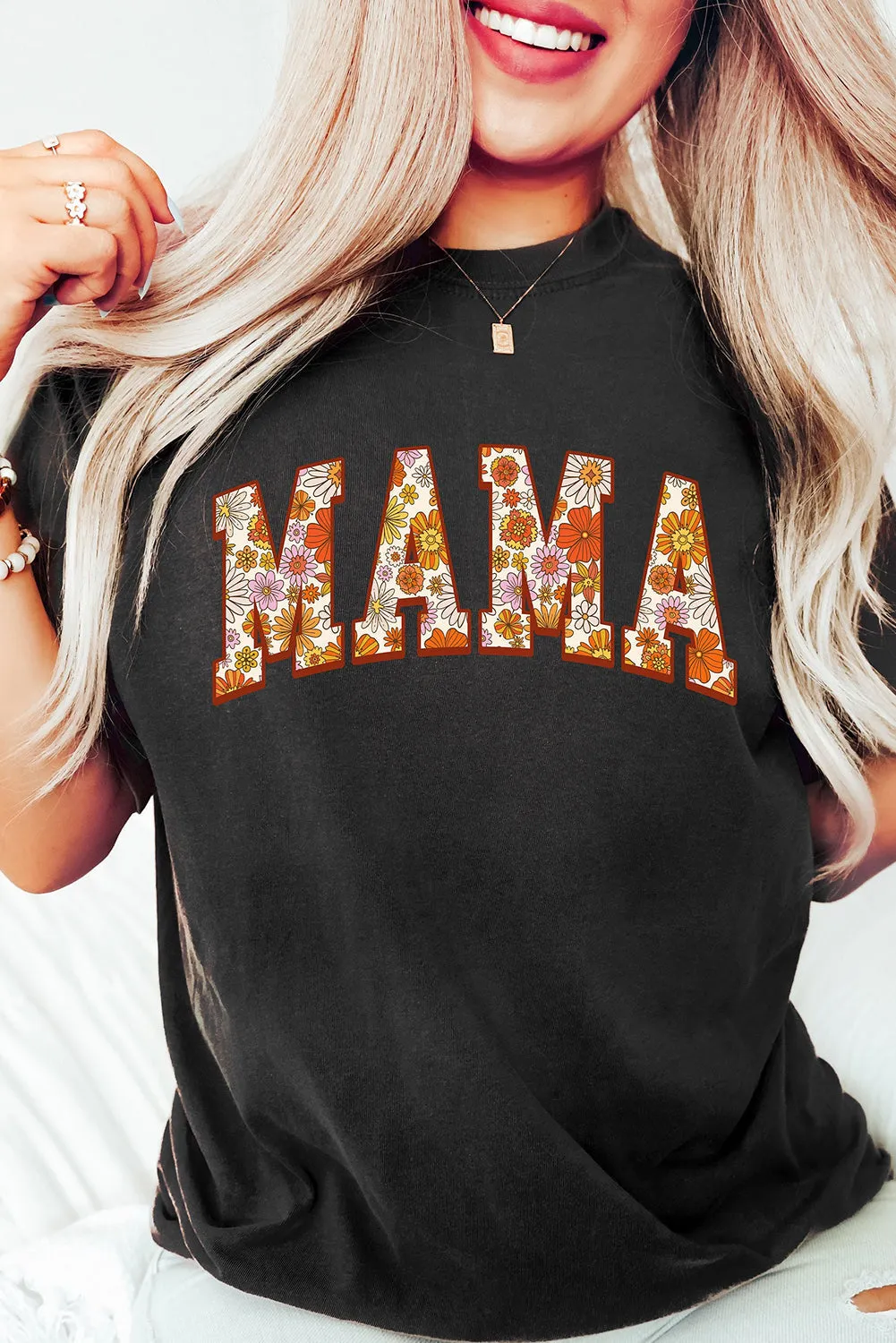 Threaded Pear Sunny Flower MAMA Letter Graphic Tee sold by Zulily